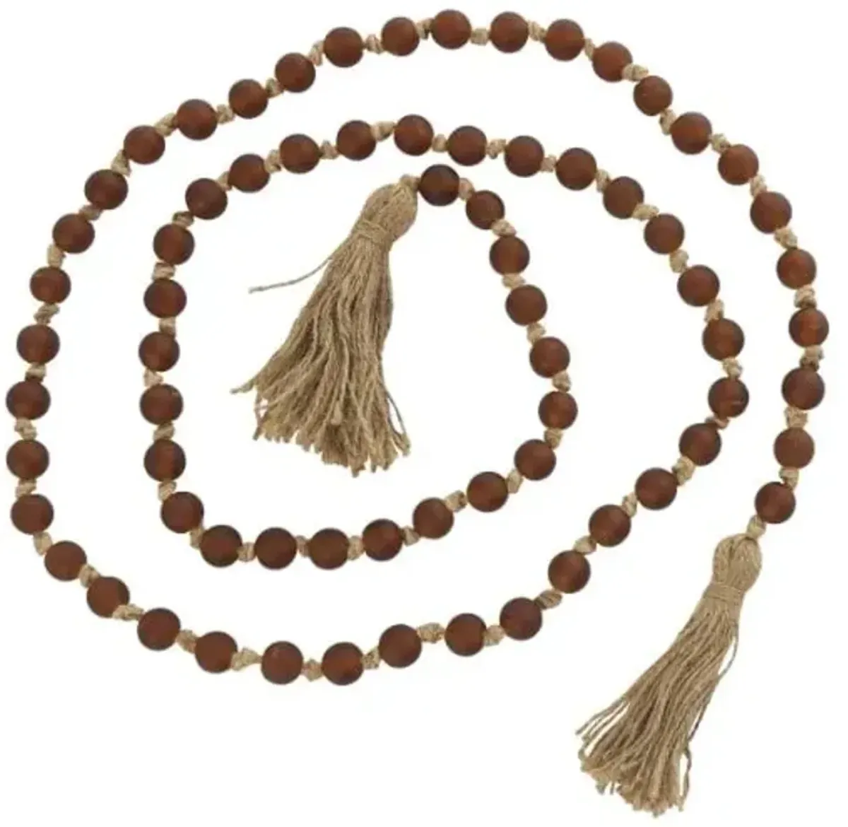 Brown Glass Beads 83"L