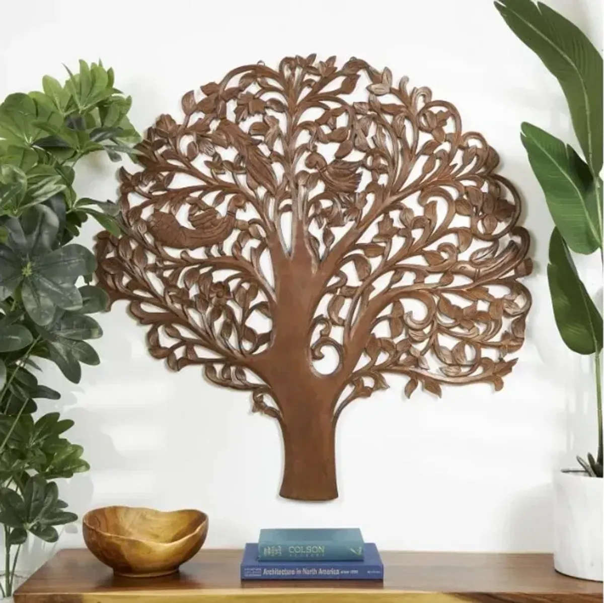 Wood Tree Wall Decor 43"W x 45"H