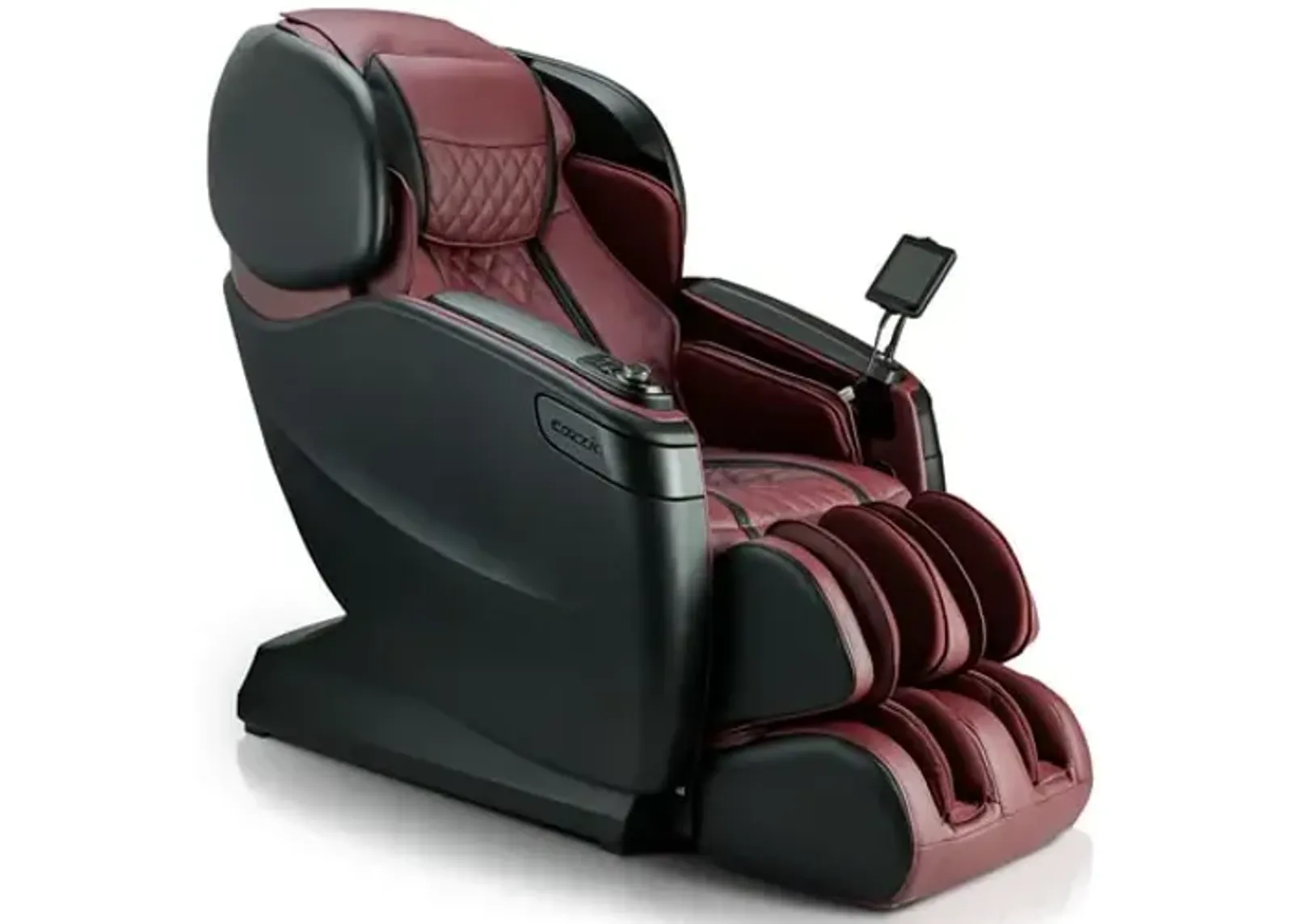 Qi Se Massage Chair in Red/Pearl Black