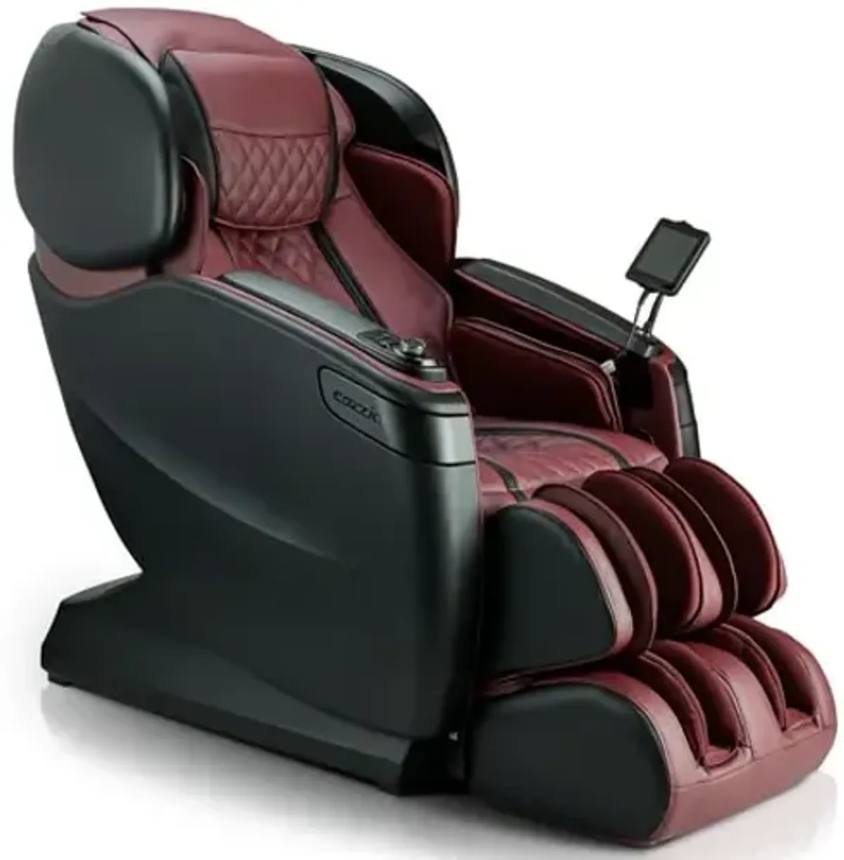 Qi Se Massage Chair in Red/Pearl Black