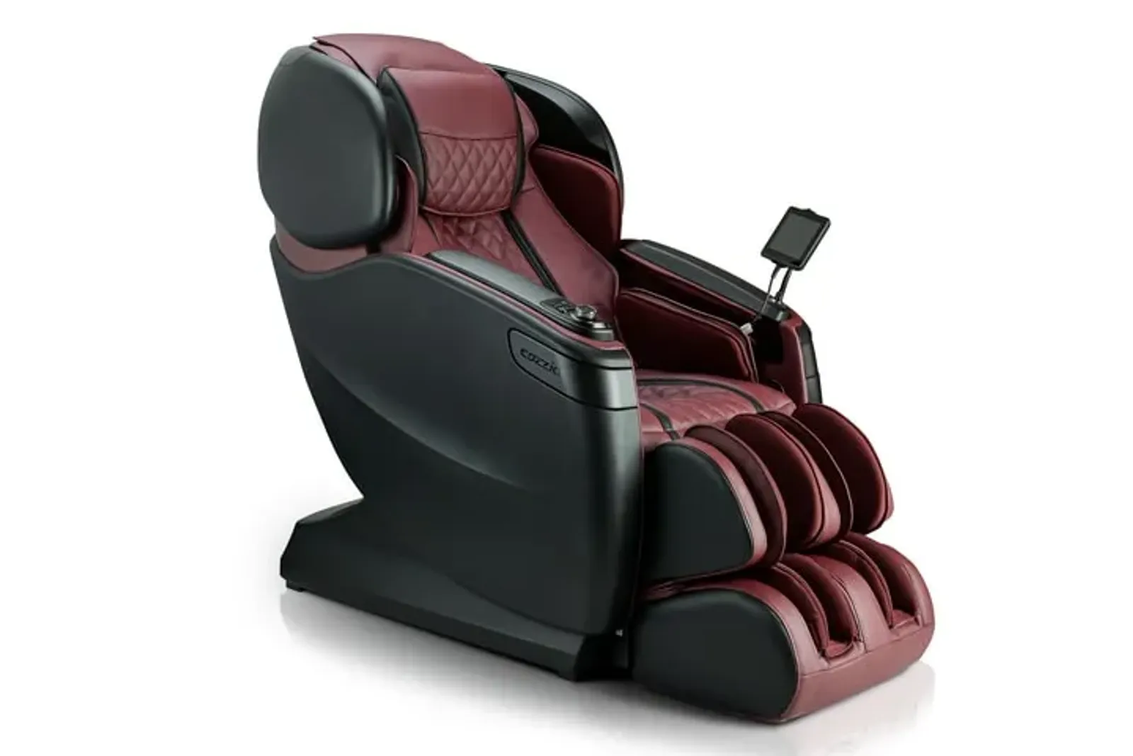 Qi Se Massage Chair in Red/Pearl Black