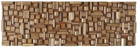 Wood Panel Wall Decor 36"W x 12"H