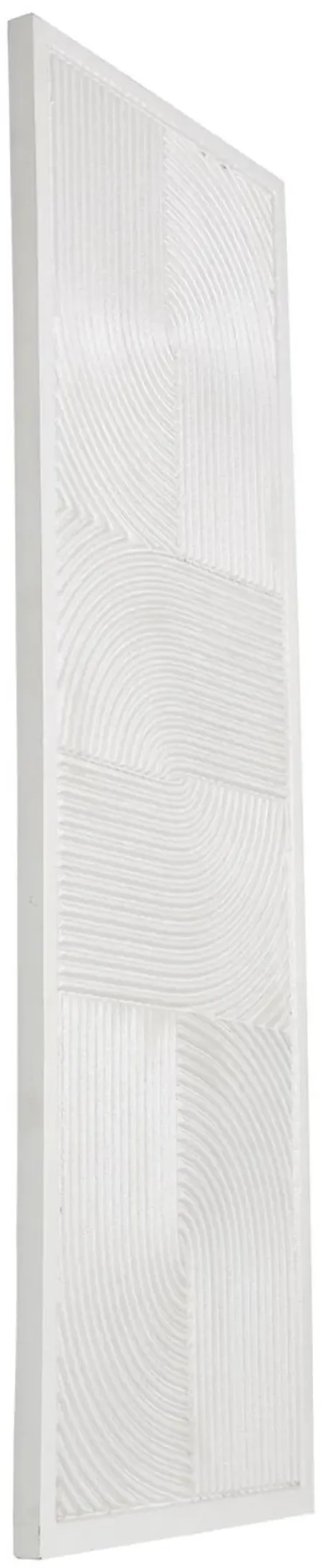 White Wood Wall Panel Decor 16"W x 48"H