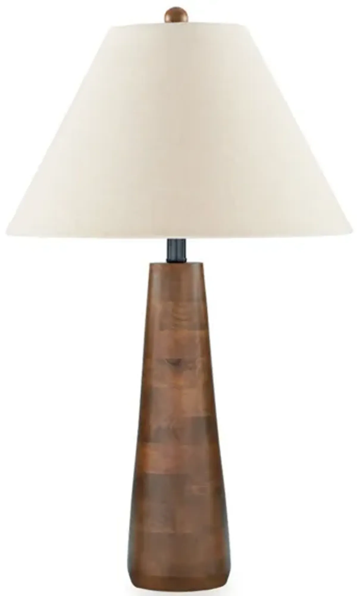 Honey Wood Table Lamp 30"H