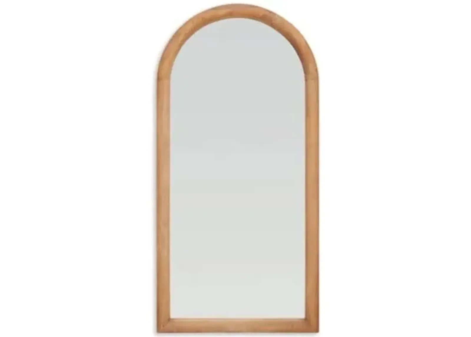 Wood Arch Floor Mirror 38"W x 77"H