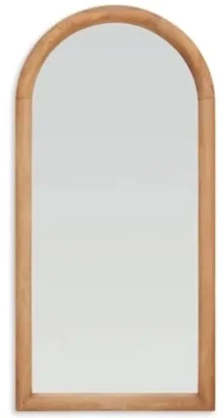 Wood Arch Floor Mirror 38"W x 77"H