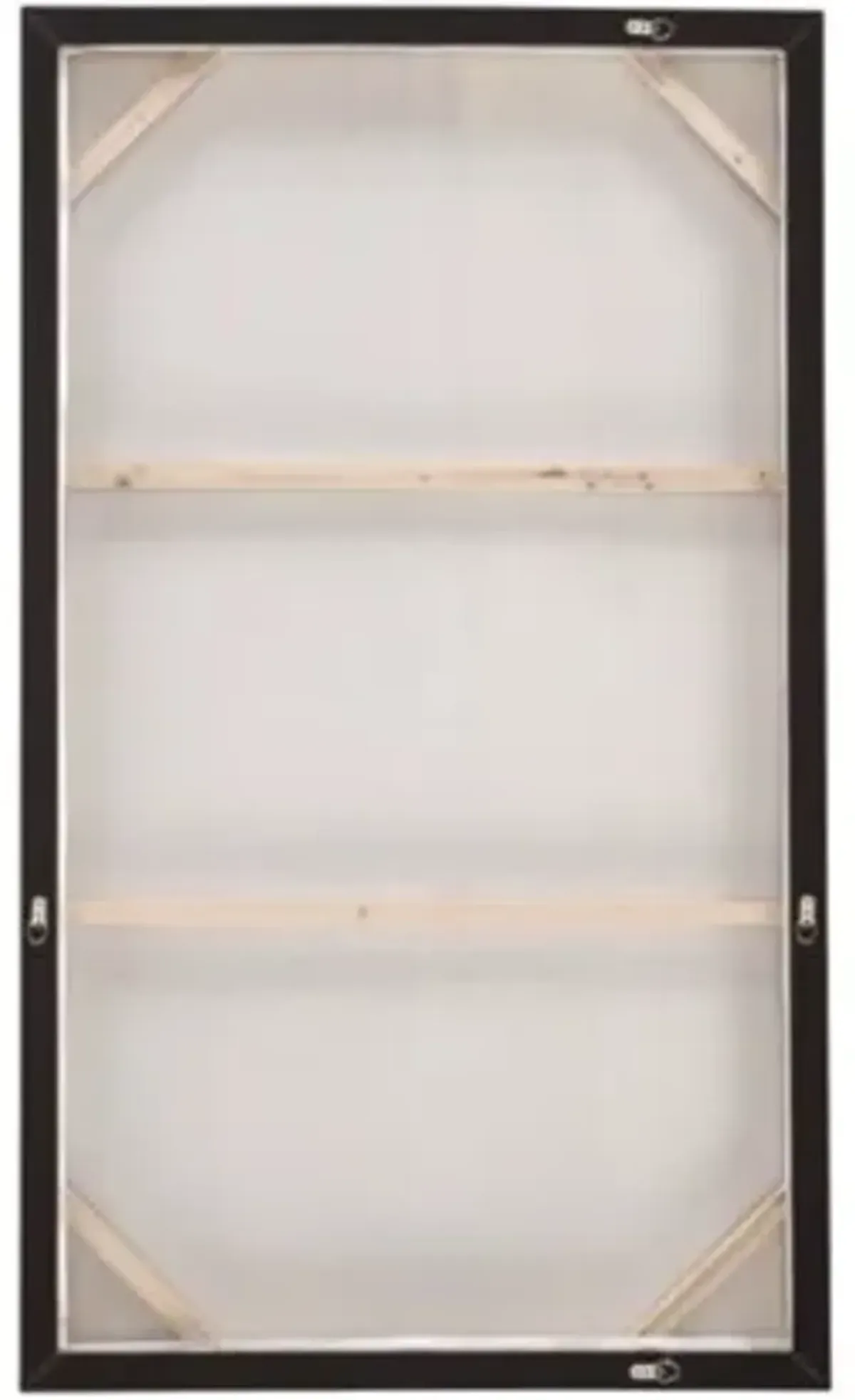 Horizon Black, Brown, and Orange Framed Canvas 35"W x 60"H