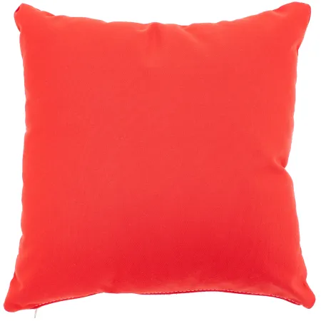 Jockey Red Sunbrella Outdoor Pillow 16"W x 16"H