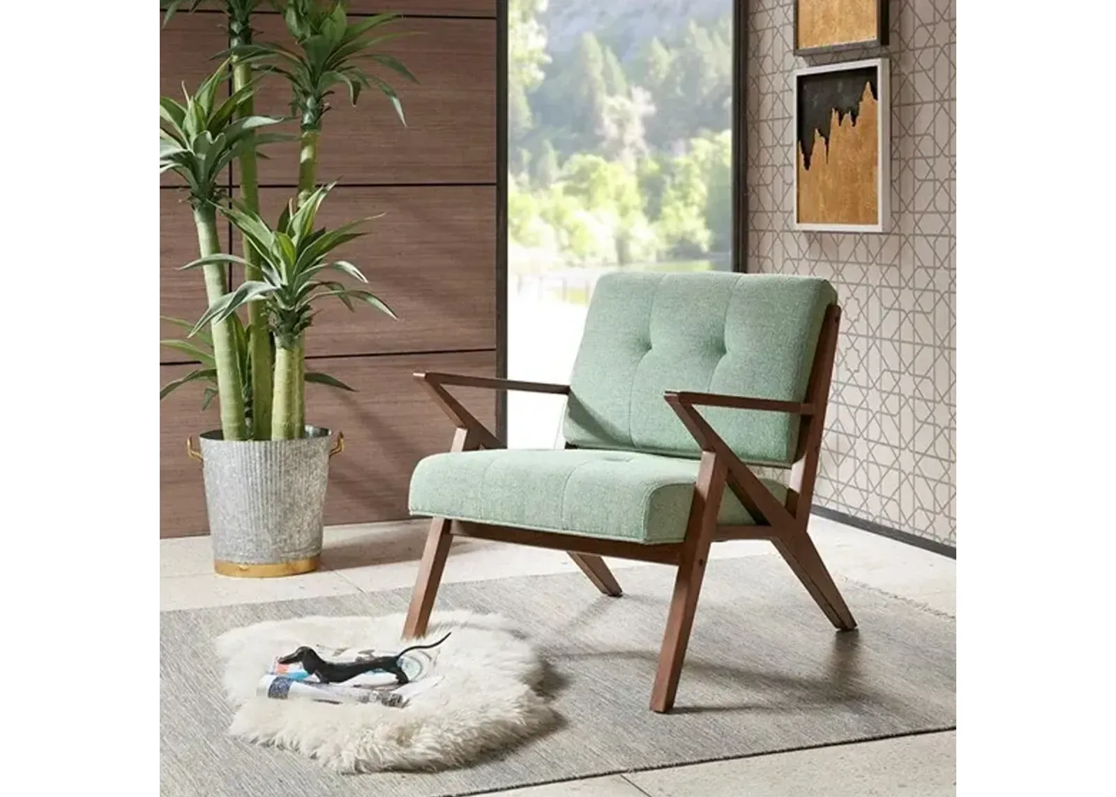 Rocket Lounge Chair in Seafoam