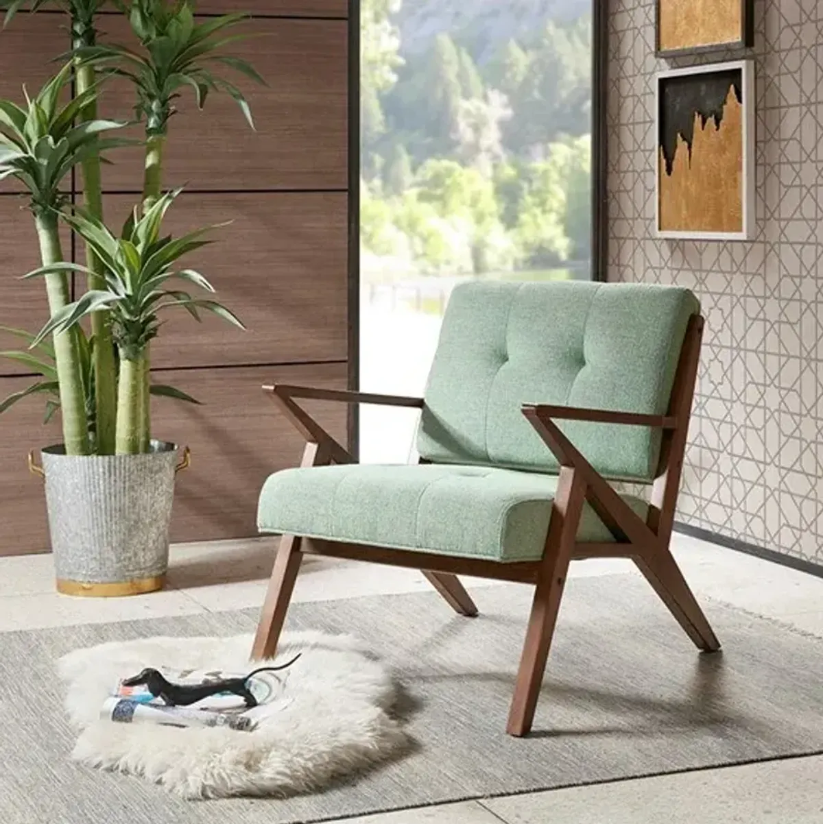 Rocket Lounge Chair in Seafoam