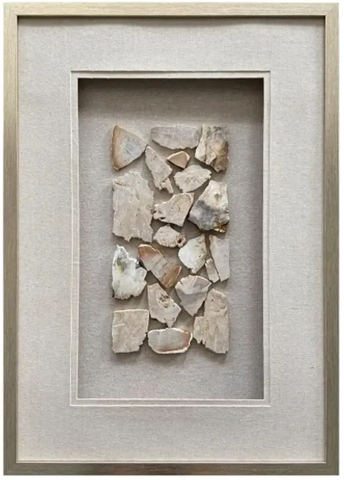 Petrified Stone Framed Wall Decor 20"W x 28"H