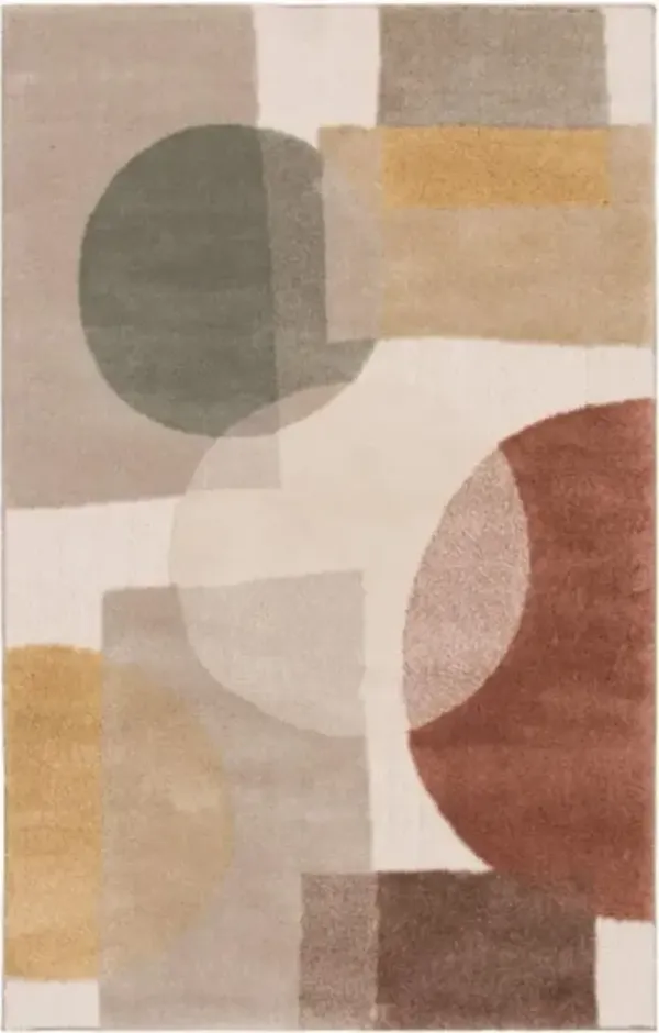 Stonington Coconut/Clay Area Rug 7'10"W x 9'10"L