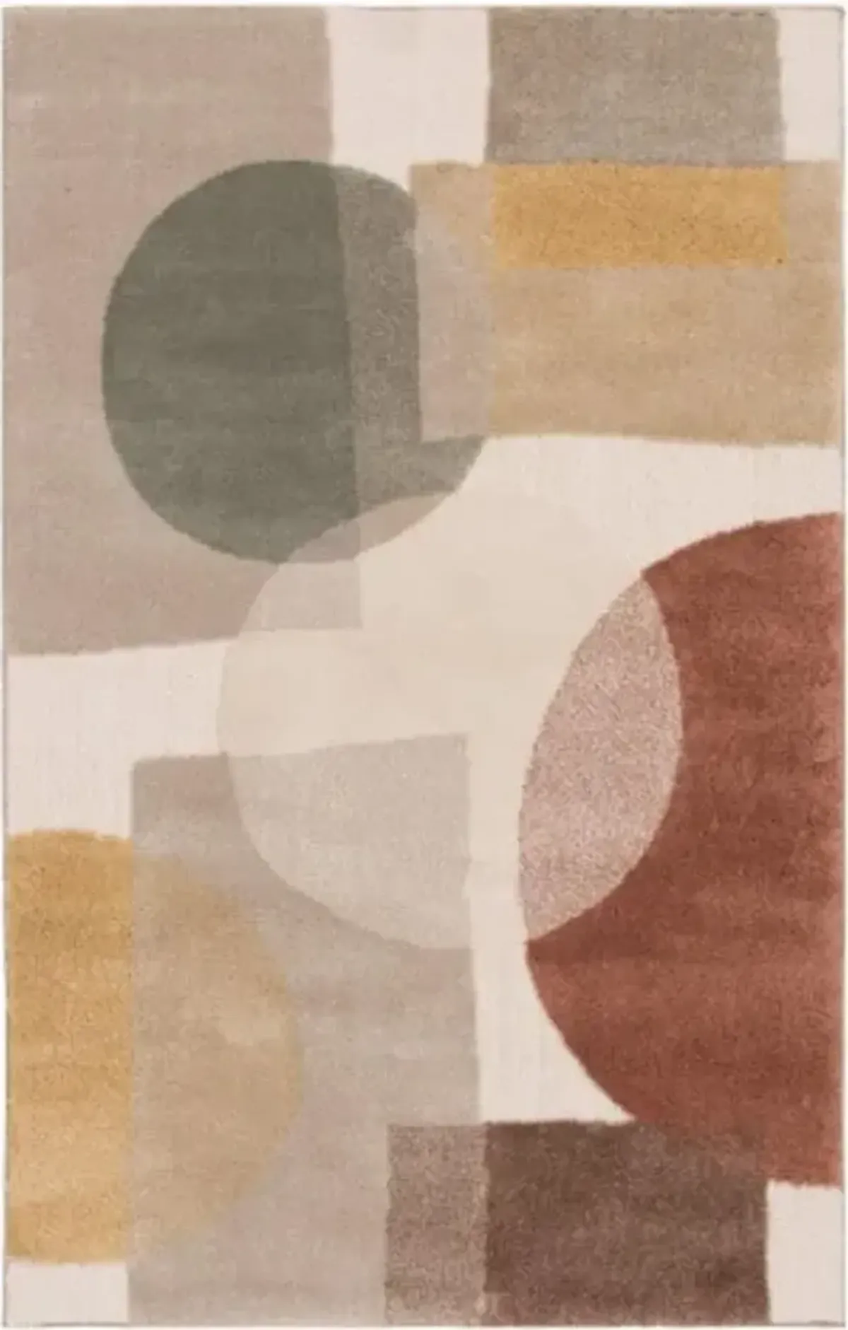 Stonington Coconut/Clay Area Rug 5'W x 7'6"L