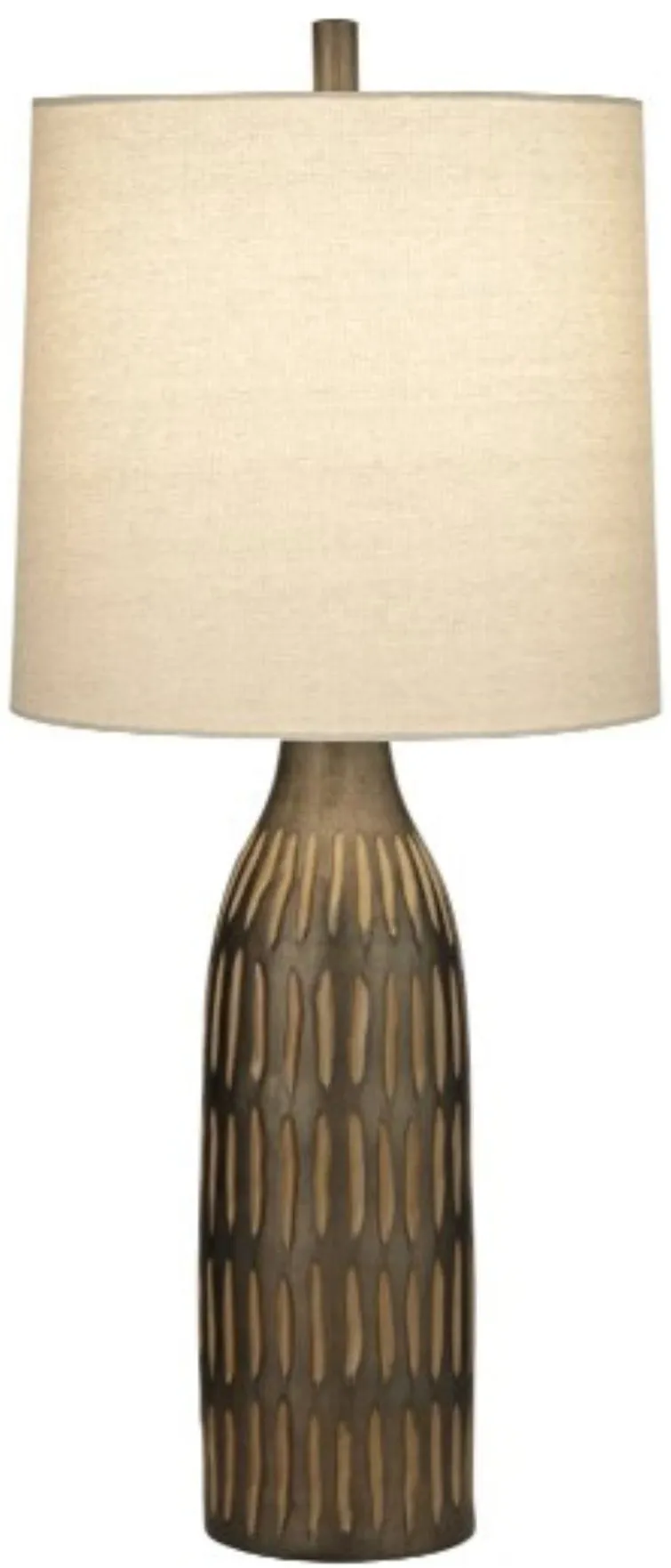 Espresso Carved Table Lamp 33"H