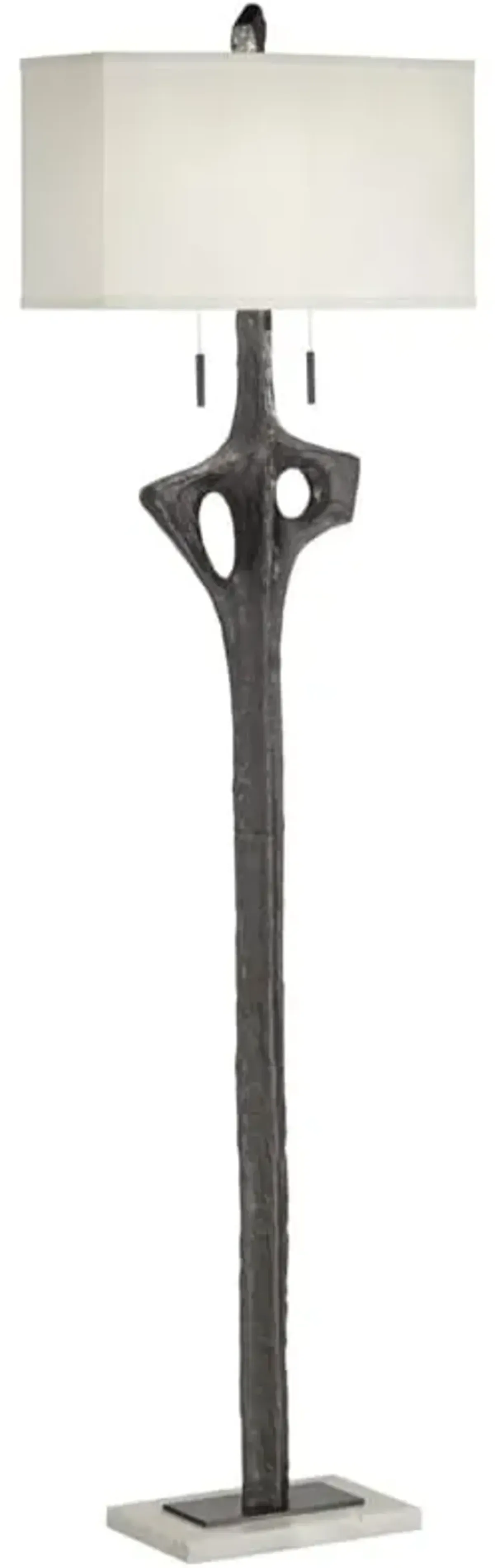 Black Sculpture Floor Lamp 66.75"H