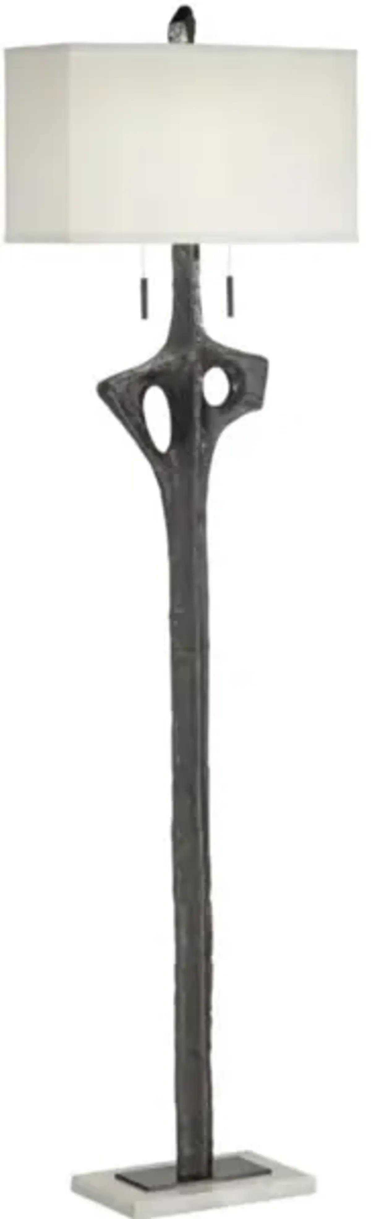 Black Sculpture Floor Lamp 66.75"H