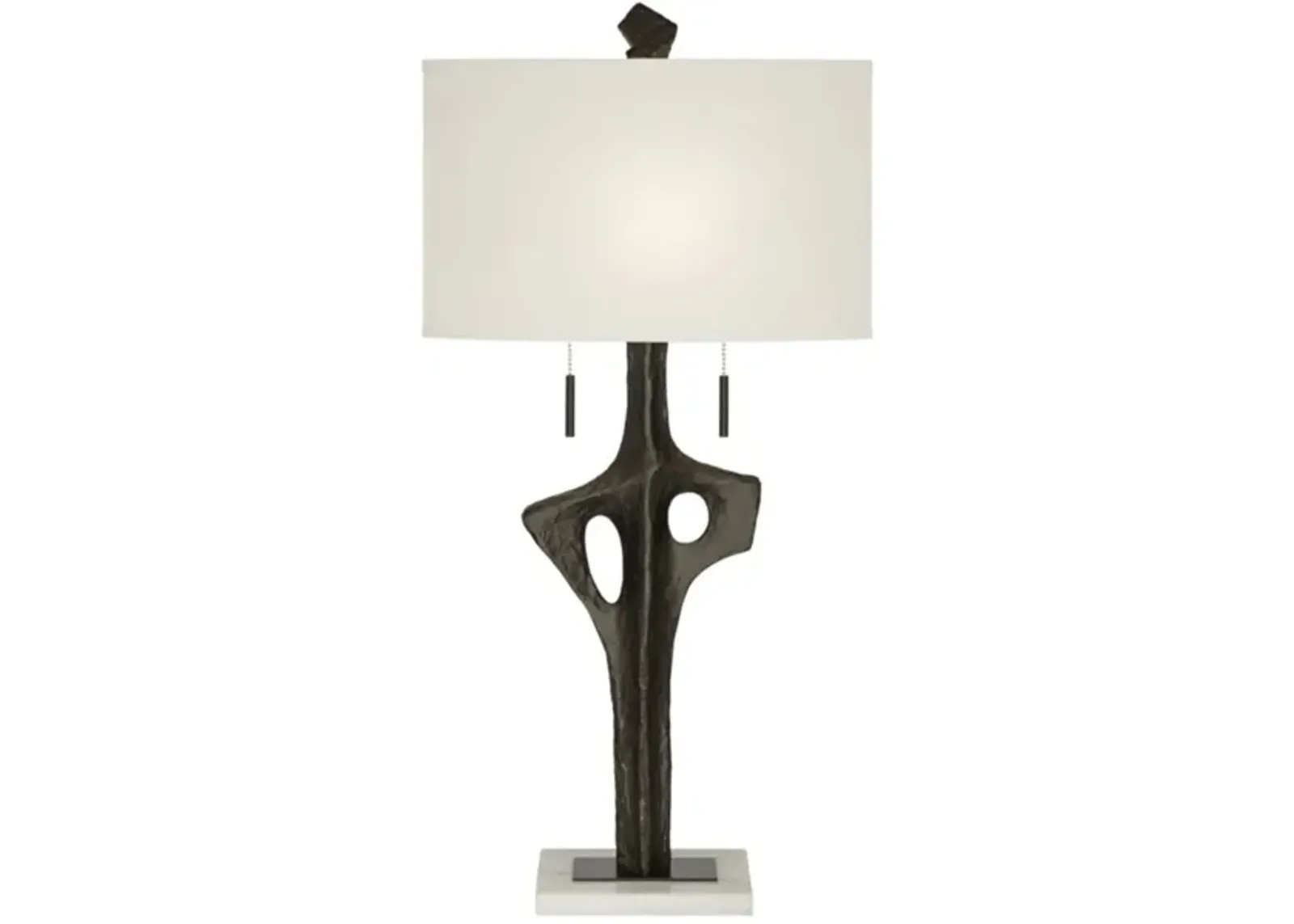 Black Sculpture Table Lamp 38.5"H