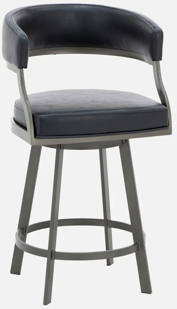 Saturn 26" Swivel Stool In Mineral / Black
