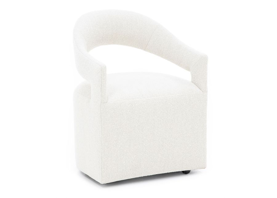 Modern Mood Caster Upholstered Arm Chair