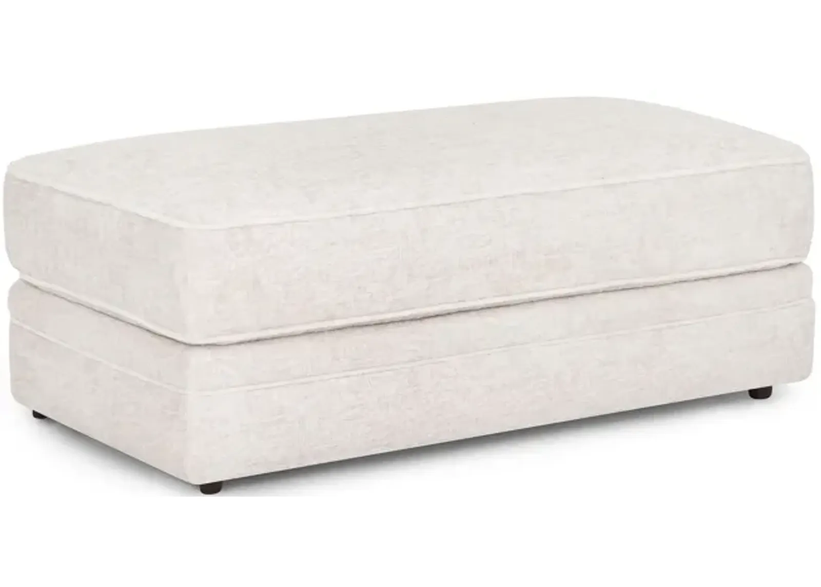 Nash Wide Ottoman in Cream