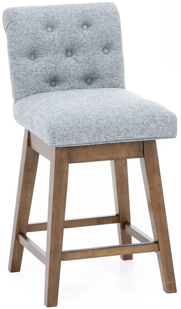 Tufted 25.5" Swivel Counter Stool