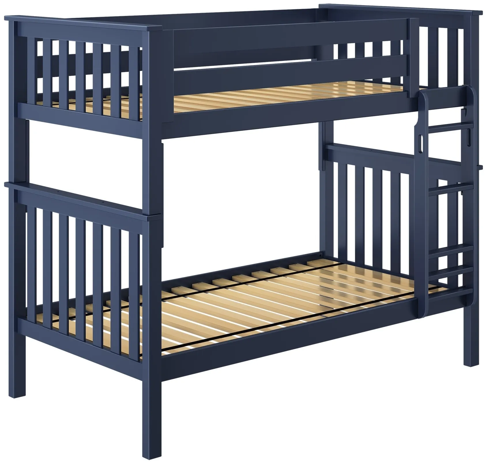 Twin Over Twin Bunk with Straight Ladder