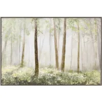 Sunlit Forest Framed Art 48.25"W x 32.5"H