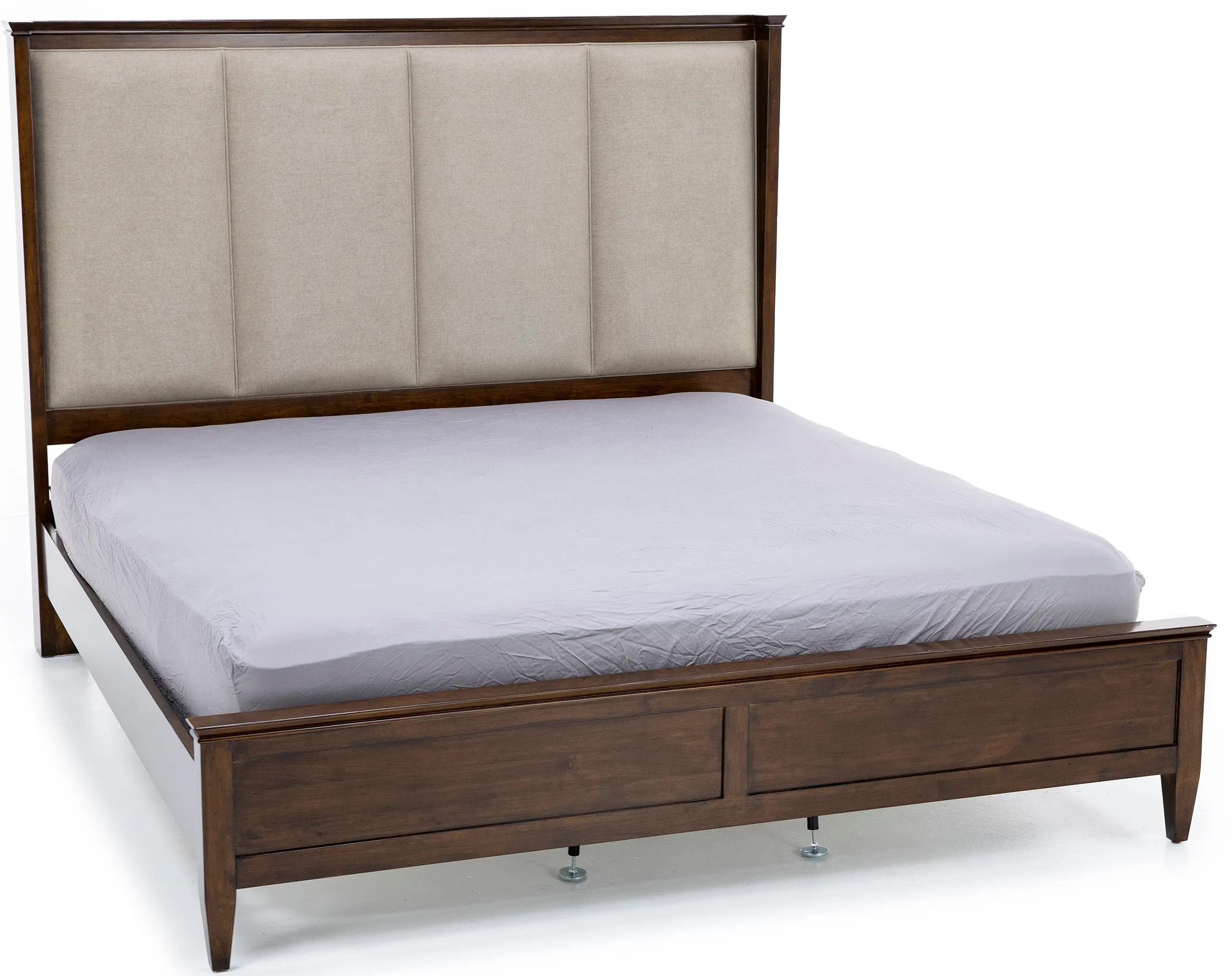 Elise King Upholstered Shelter Bed
