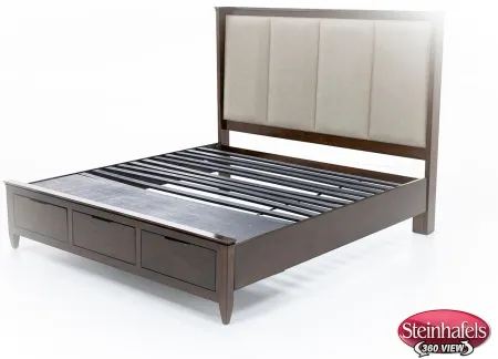 Elise King Storage Upholstered Shelter Bed