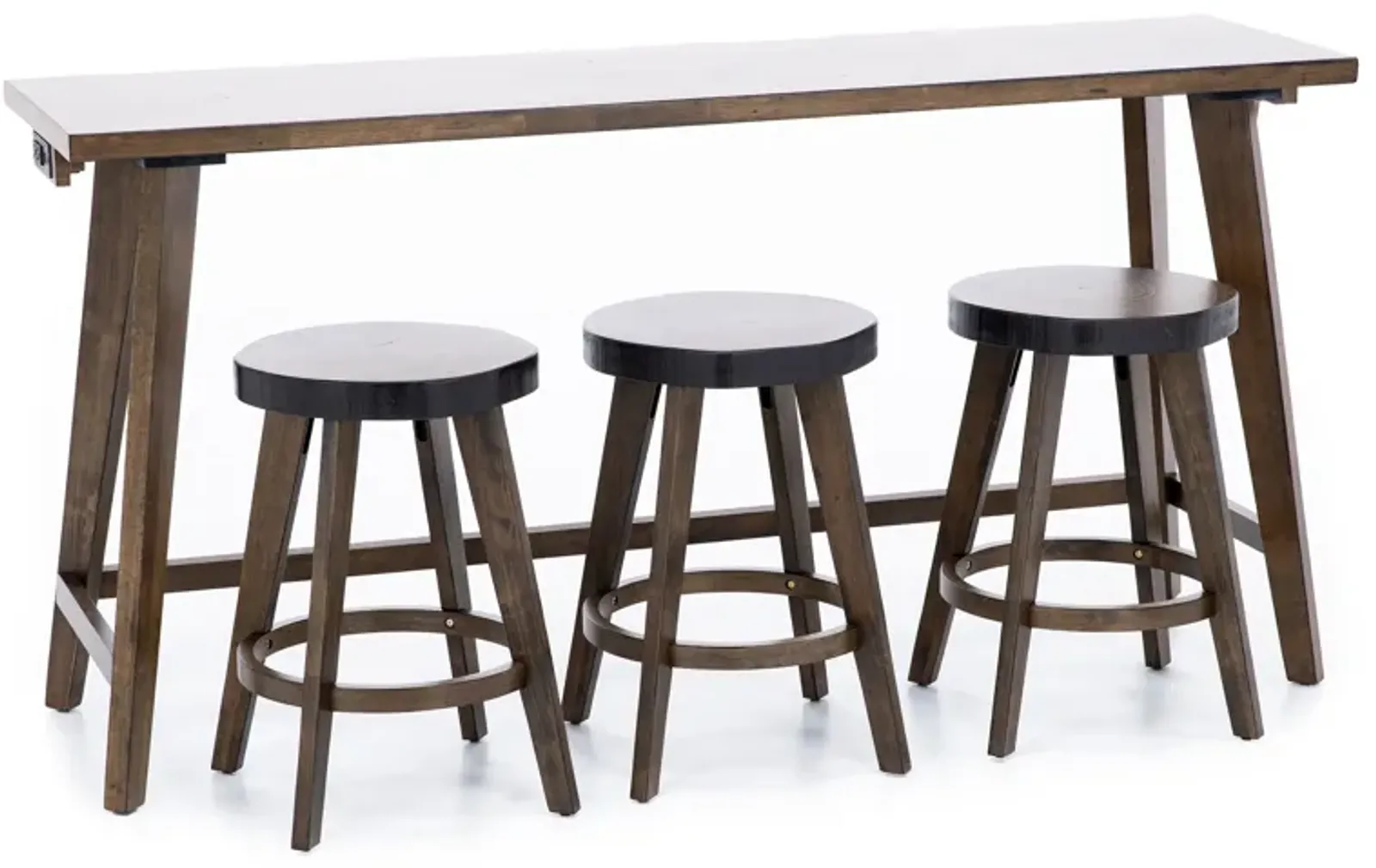 Dakota Console Bar Table & 3 Stools