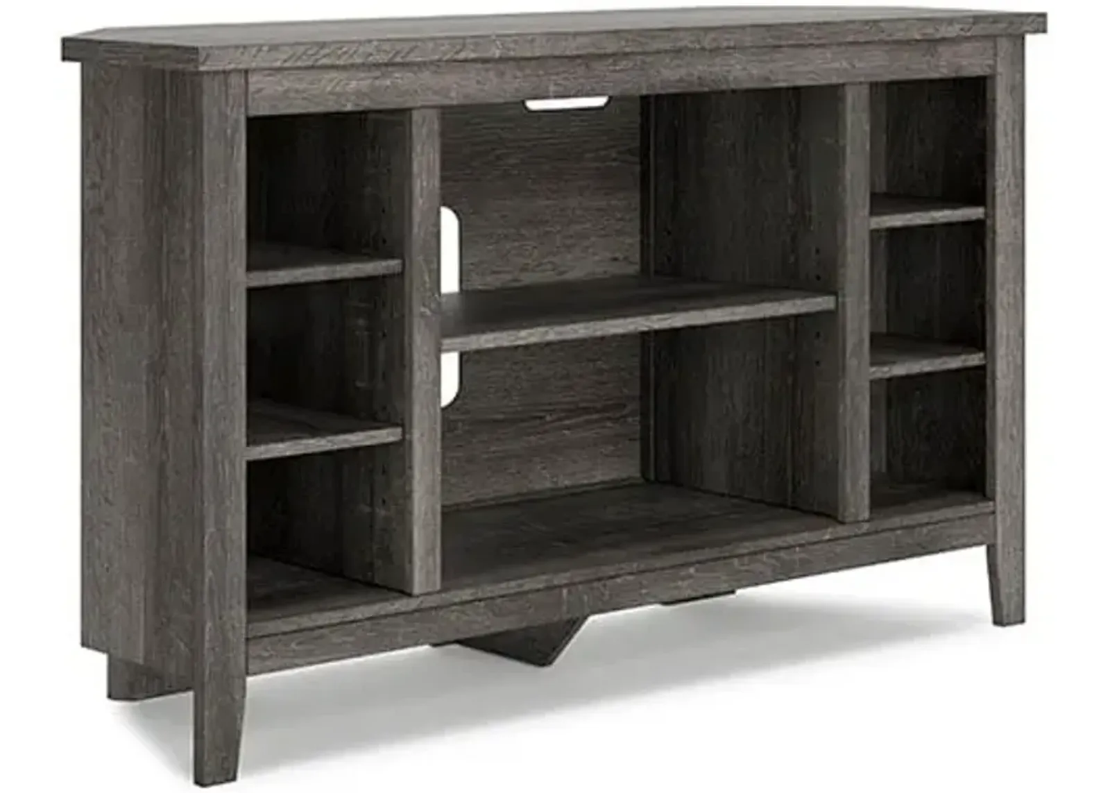 Gray 48" Corner TV Stand