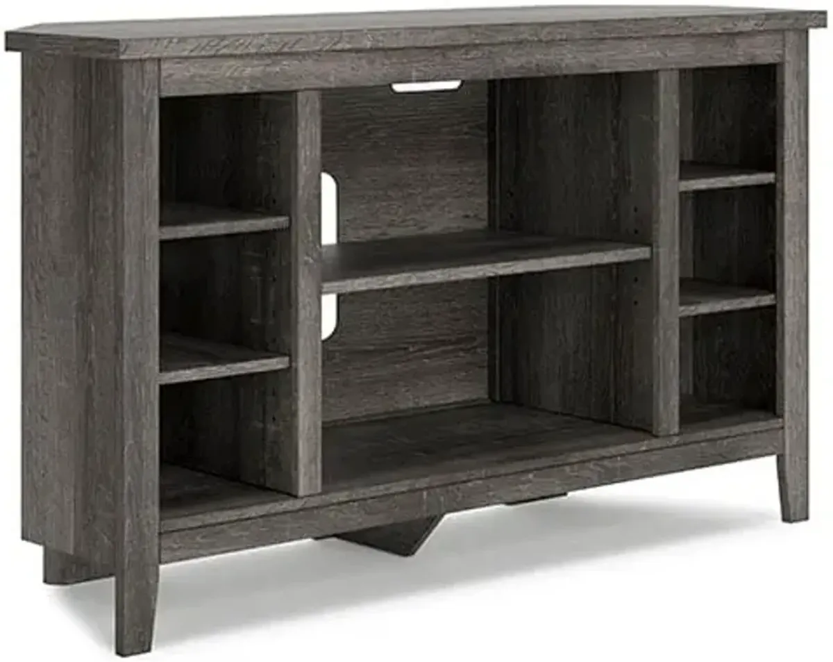 Gray 48" Corner TV Stand