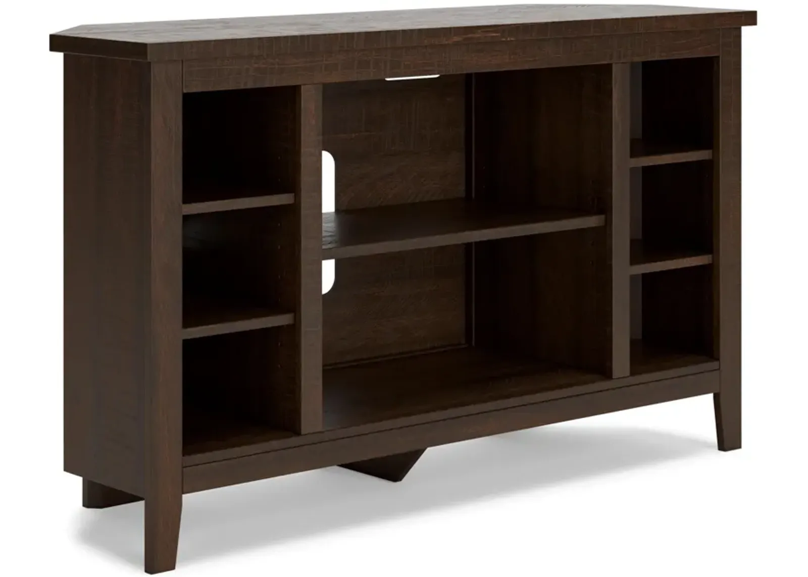 Brown 48" Corner TV Stand