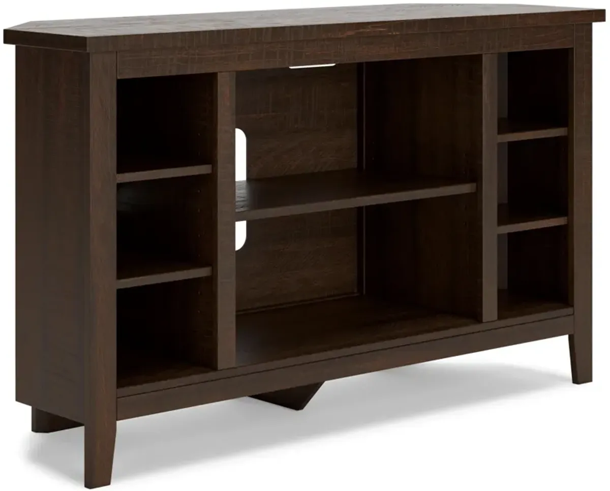 Brown 48" Corner TV Stand