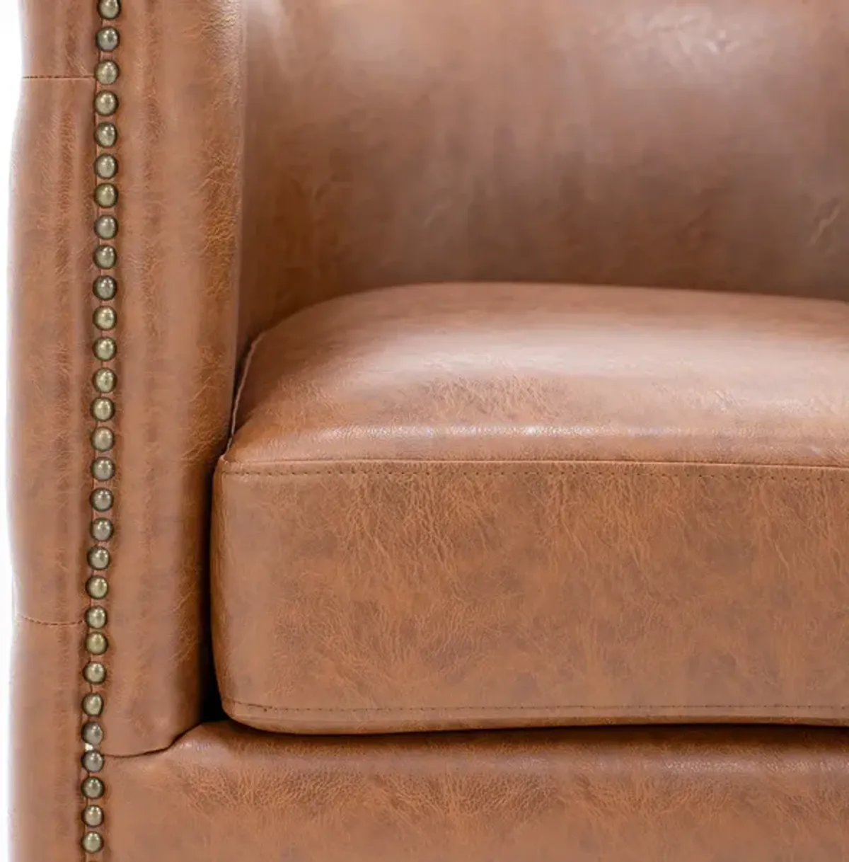 High Point Tufted Swivel Barrel Chair