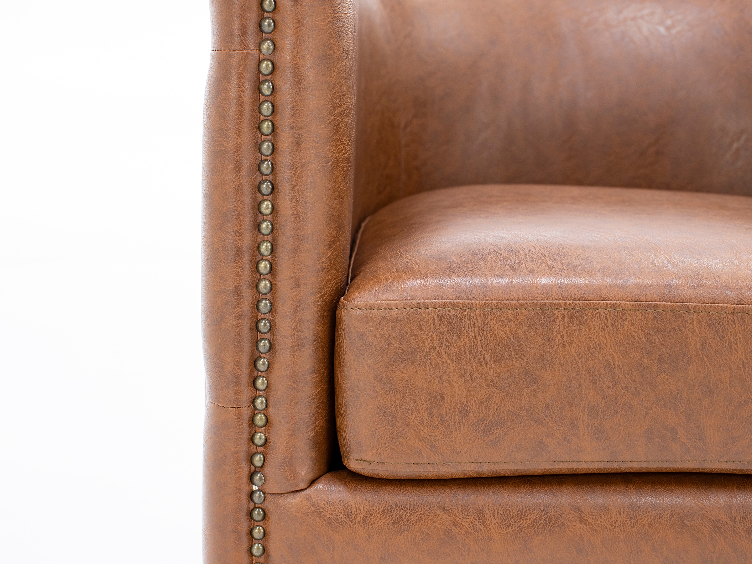 High Point Tufted Swivel Barrel Chair