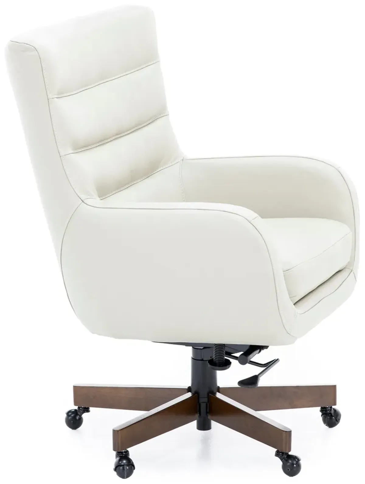 Caesar Ivory Leather Office Chair