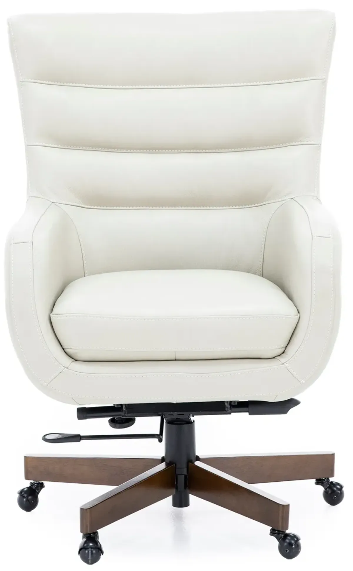 Caesar Ivory Leather Office Chair