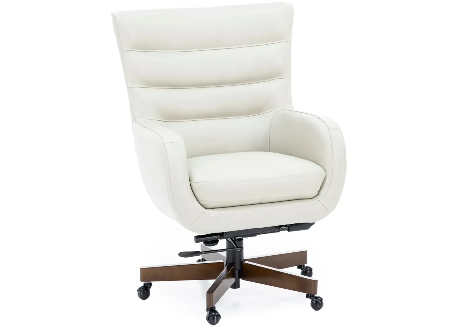 Caesar Ivory Leather Office Chair