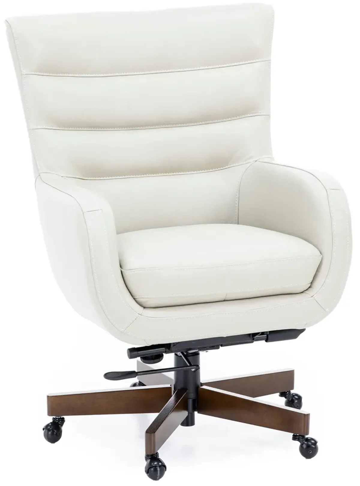 Caesar Ivory Leather Office Chair