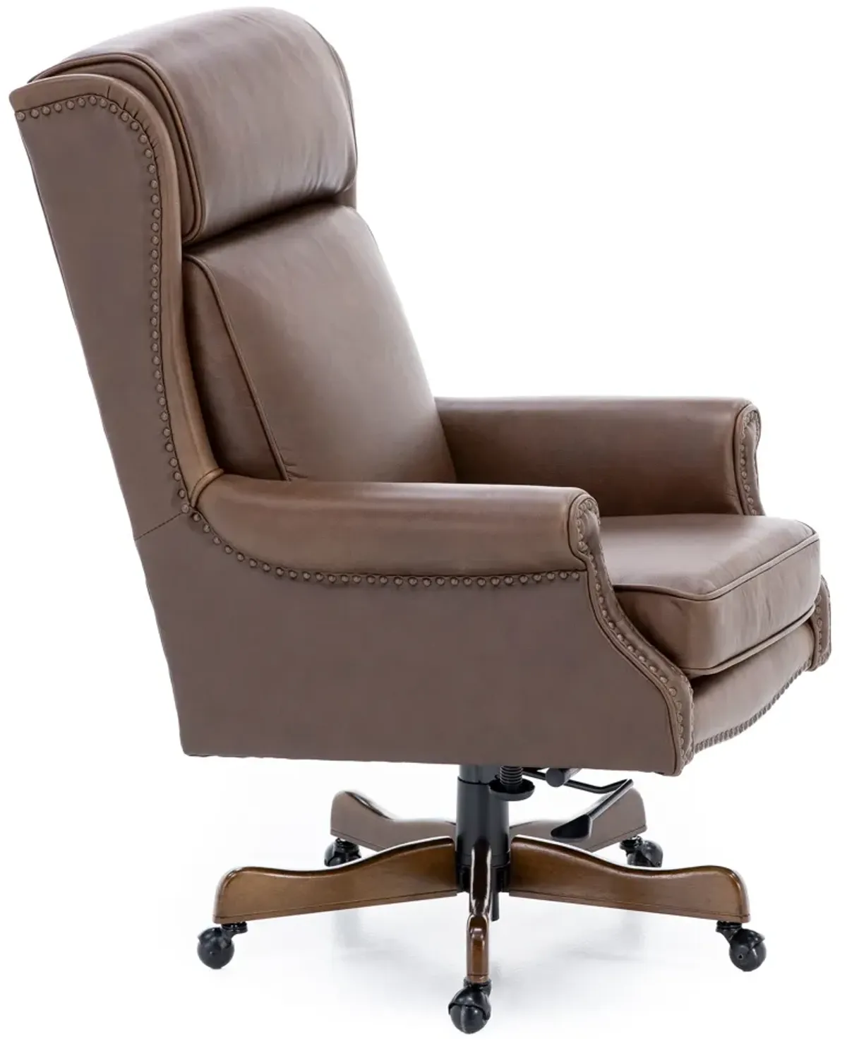 Volcano Brown Leather Office Chair