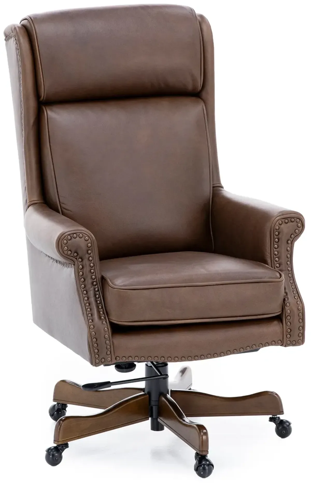 Volcano Brown Leather Office Chair