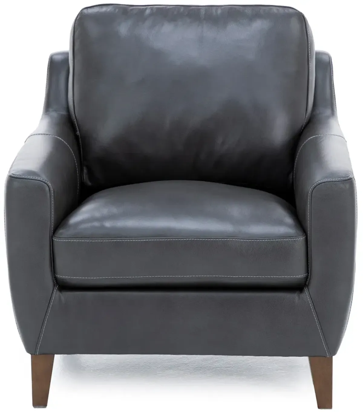 Filly Leather Chair in Charcoal