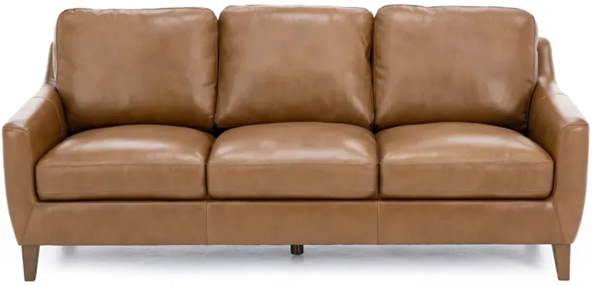 Filly Leather Sofa in Camel