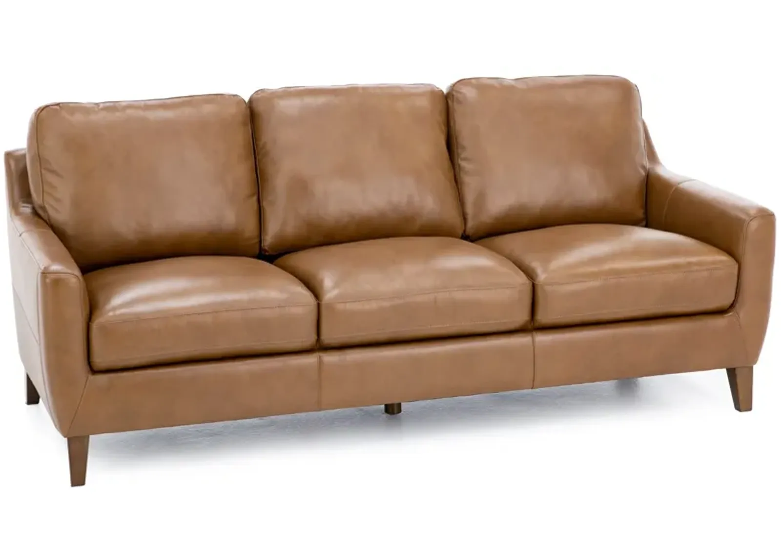 Filly Leather Sofa in Camel