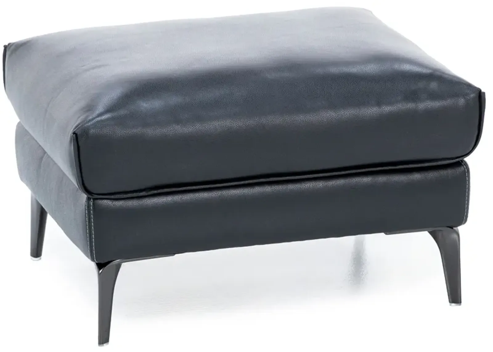 Virgil Leather Ottoman