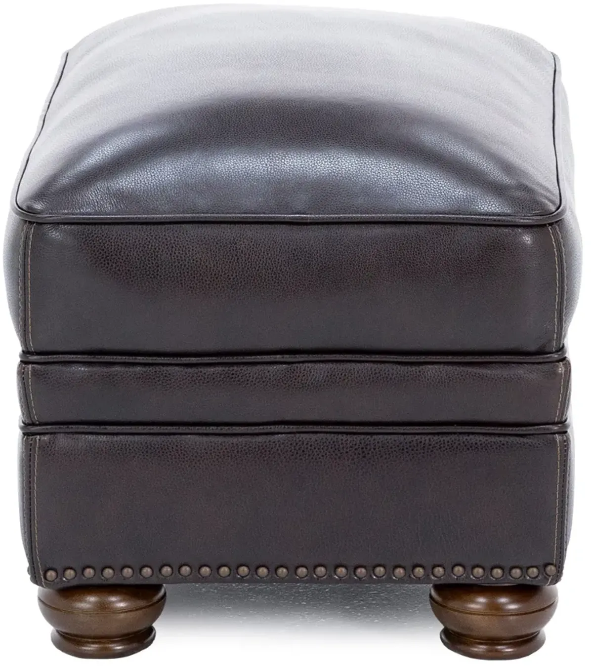 Clancy Leather Ottoman