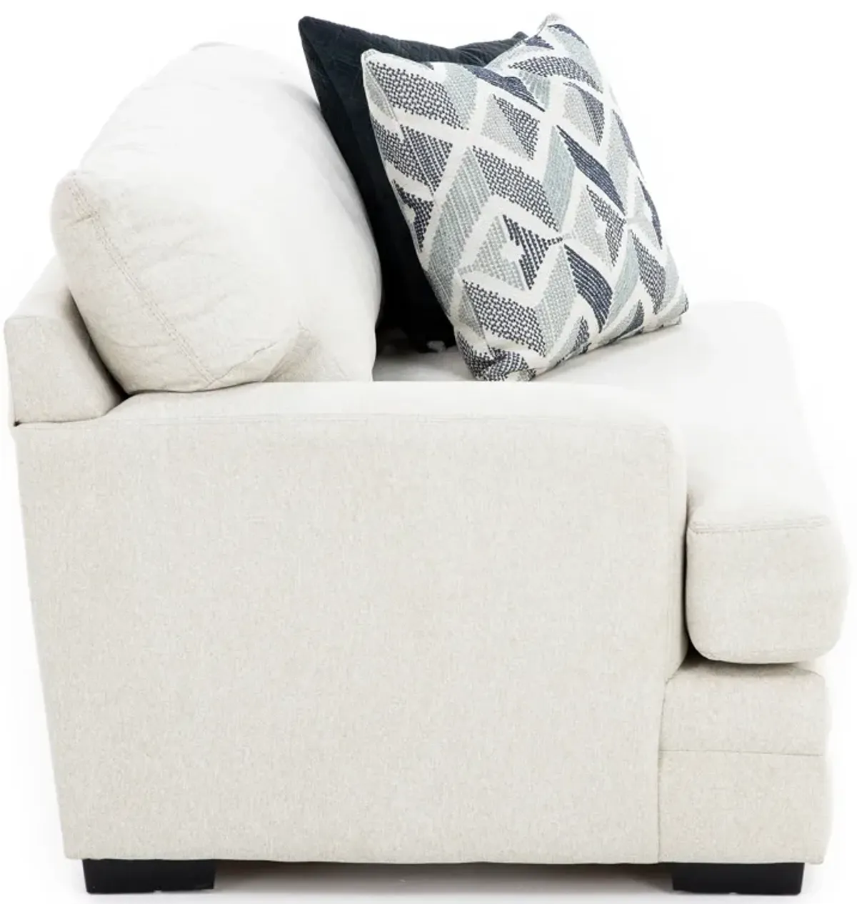 Larken Wide Chair in Shell