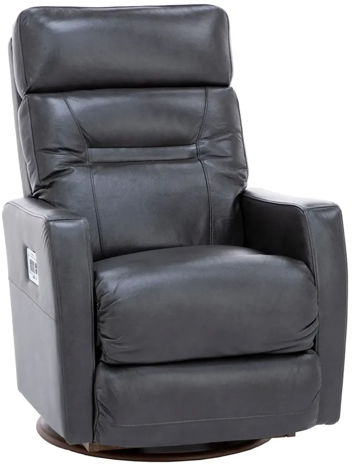 Lennon Leather Fully Loaded Swivel Recliner With Wireless Remote