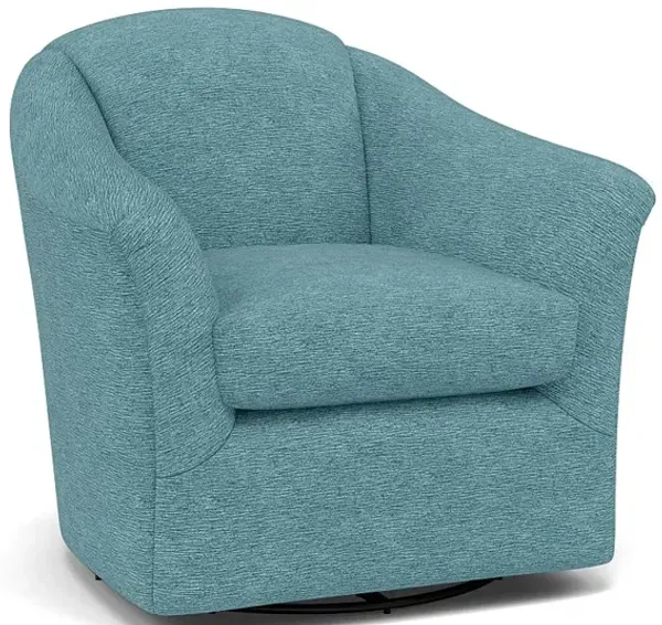 Darby Swivel Gliding Chair in 19501 Peacock